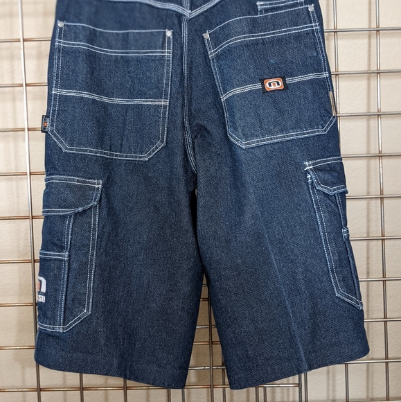 Vintage and rare Musso Denim Industry cargo Streetwear shorts. Made in Russia. - Picture 14 of 16